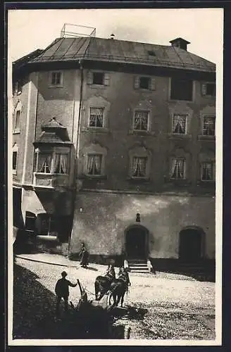 AK Laufen /Obb., Strassenpartie in der Altstadt