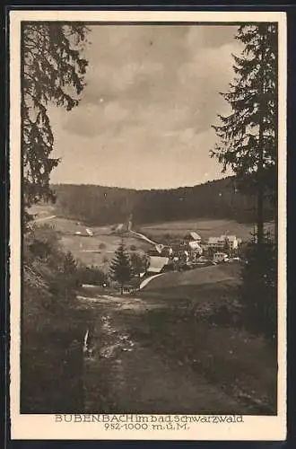 AK Bubenbach im bad. Schwarzwald, Panorama