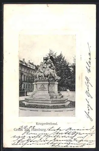 AK Hamburg-Neustadt, Kriegerdenkmal