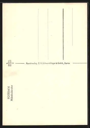 AK Potsdam, Nikolaikirche mit Strassenpartie