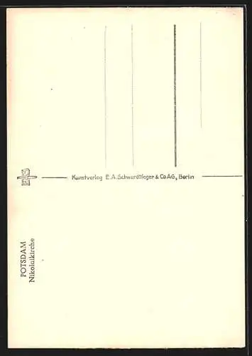 AK Potsdam, Nikolaikirche mit Strassenpartie