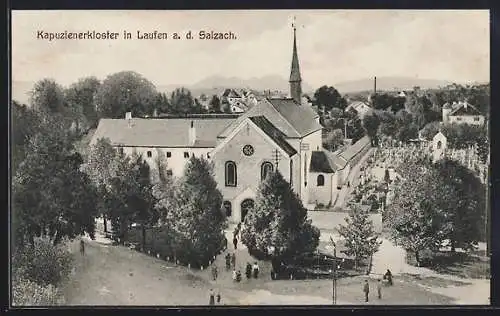 AK Laufen a. d. Salzach, Ansicht vom Kapuzinerkloster