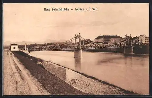 AK Laufen / Salzach, Neue Salzachbrücke