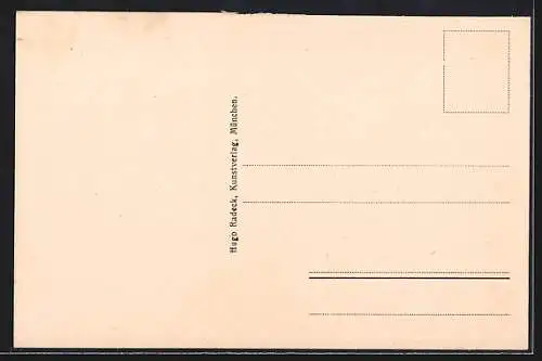 AK Altach, Ortsansicht hinter einem Baum