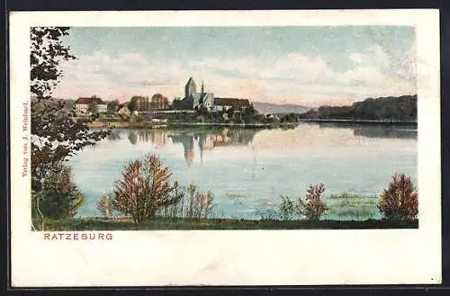 AK Ratzeburg, Panorama vom Wasser aus