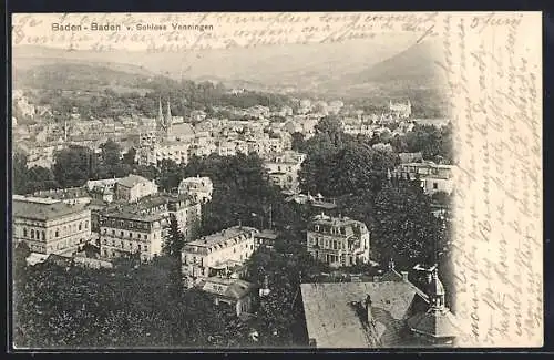 AK Baden-Baden, Ortsansicht von Schloss Venningen