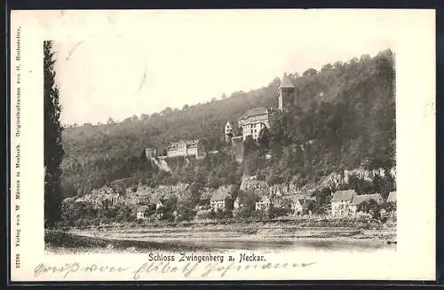 AK Zwingenberg / Neckar, Blick auf Schloss Zwingenberg