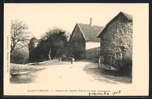 AK Saint-Verain, Restes de vieilles Tours du mur d`enceinte