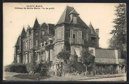 AK Sainte-Marie, Château de Sainte-Marie, Vu de profil