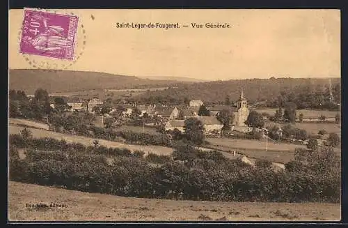 AK Saint-Leger-de-Fougeret, Vue Générale