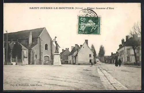 AK Saint-Pierre-le-Moutier, Place Jeanne d`Arc