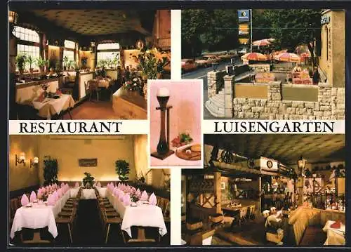 AK Würzburg, Restaurant Luisengarten, Bes. Fam. Horvat, Martin-Luther-Strasse 1