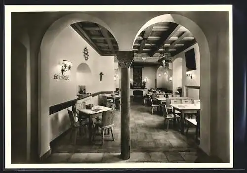 AK Würzburg, Julisspital, Restaurant Echterstube, Inh. Josef Popp