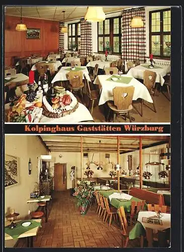 AK Würzburg, Kolpinghaus-Gaststätten, Inh. E. Ernst, Kolpingstrasse 11