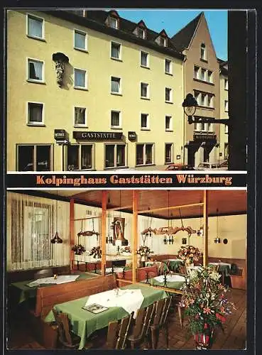 AK Würzburg, Kolpinghaus-Gaststätten, Inh. E. Ernst, Kolpingstrasse 11