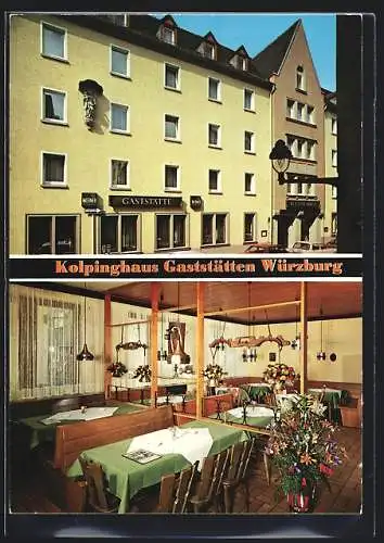 AK Würzburg, Kolpinghaus-Gaststätten, Inh. E. Ernst, Kolpingstrasse 11