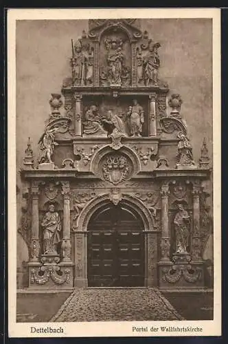 AK Dettelbach, Portal der Wallfahrtskirche
