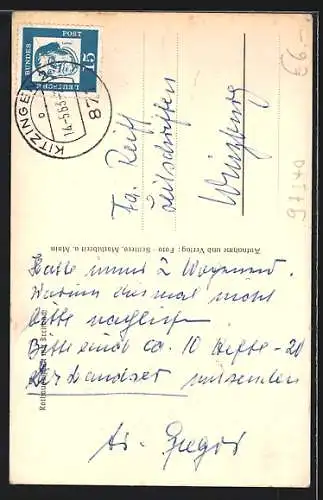 AK Marktbreit a. Main, Teilansicht mit Brücke