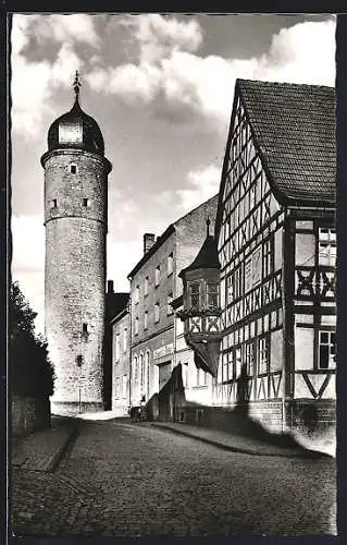 AK Gerolzhofen /Ufr., Weisser Turm