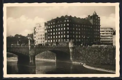 AK Plzen, Blick zur Brücke