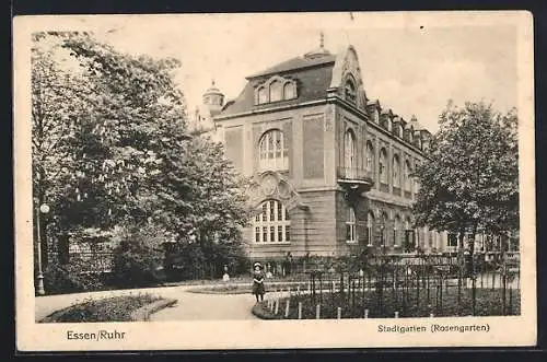 AK Essen /Ruhr, Stadtgarten Rosengarten