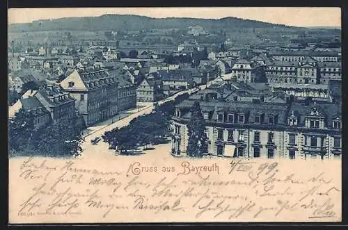 AK Bayreuth, Blick über die Altstadt