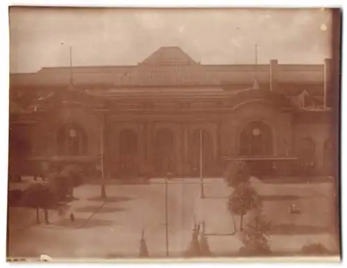 Fotografie unbekannter Fotograf, Ansicht Dresden, Der Bahnhof Neustadt