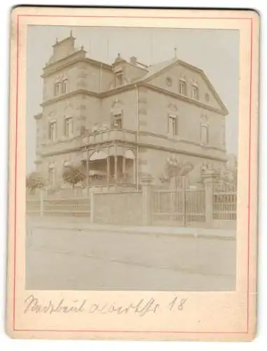 Fotografie unbekannter Fotograf, Ansicht Radebeul, Villa in der Albertstrasse 18, Sommer 1902