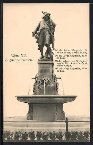 AK Wien, Augustin-Brunnen, Liedtext