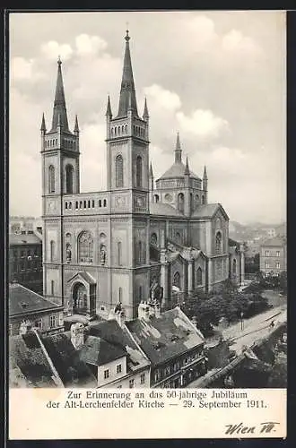 AK Wien-Lerchenfeld, Kirche, Jubiläum 1911