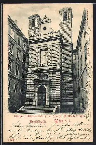 AK Wien, Kirche zur Maria Schutz bei den P. P. Mechitaristen, Neustiftgasse