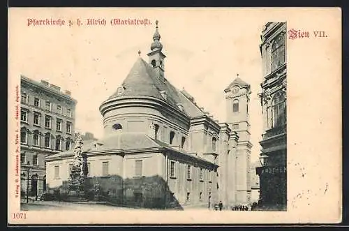 AK Wien, Pfarrkirche zum heiligen Ulrich (Mariatrost)