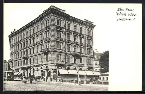 AK Wien, Hotel Höller, Burggasse 2