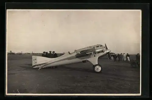 AK Mitteldecker-Flugzeug SIMB Bernard Ferbois V.2 am Boden