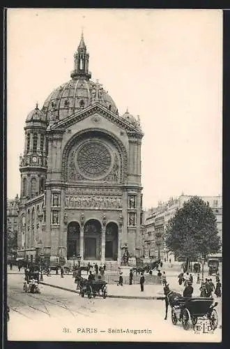 AK Paris, Eglise Saint-Augustin