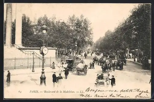 AK Paris, Boulevard de la Madeleine