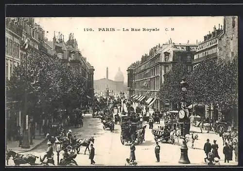 AK Paris, La Rue Royale