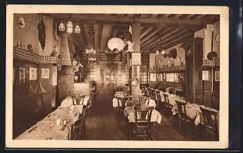 AK Paris, Auberge du Père Louis, 7 Rue de la Boule-Rouge, Vue intérieure