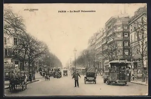 AK Paris, Le Boulevard Poissonnière