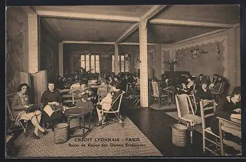 AK Paris, Credit Lyonnais, Salon de Repos des Dames Employees