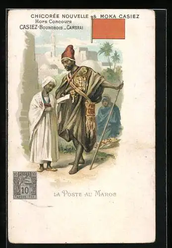 Lithographie La Poste au Maroc, 4. Generalversammlung d. Bayer. Post- u. Telegraphen-Peronals 1904