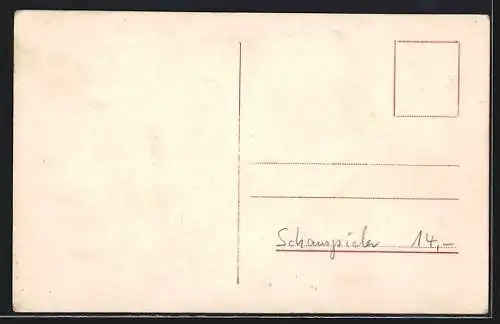 AK Schauspieler Conrad Veidt mit Spielkarten in der Hand