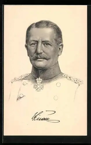 AK Portrait von General von Einem in Uniform mit Orden