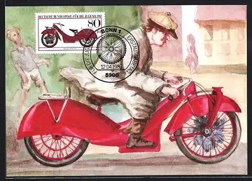 Maximum-AK Motorrad vom Typ Megola-Sport 1922