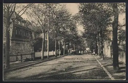 AK Hannover-Kirchrode, Villenviertel in der Kaiser-Wilhelm-Strasse, Leute