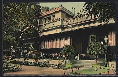 AK Würzburg, Gasthaus Platzscher Garten