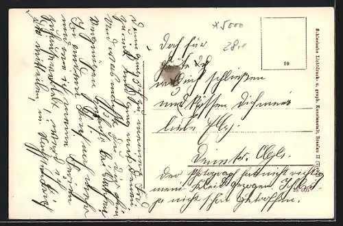 AK Erfurt, Partie in der Gustav-Adolfstrasse, mit Abzweig