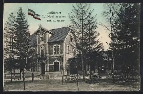 AK Höftgrube, Gasthaus Waldschlösschen von G. Möller