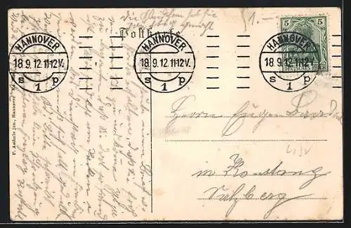 AK Hannover, Bödekerstrasse mit Konditorei