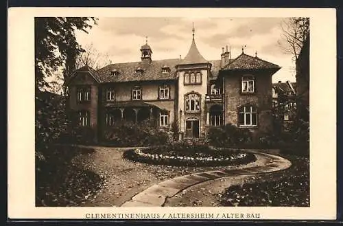 AK Hannover, Clementinenhaus, Altersheim, Alter Bau